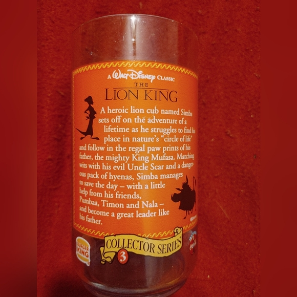 Disney Lion King glass - Picture 2 of 8
